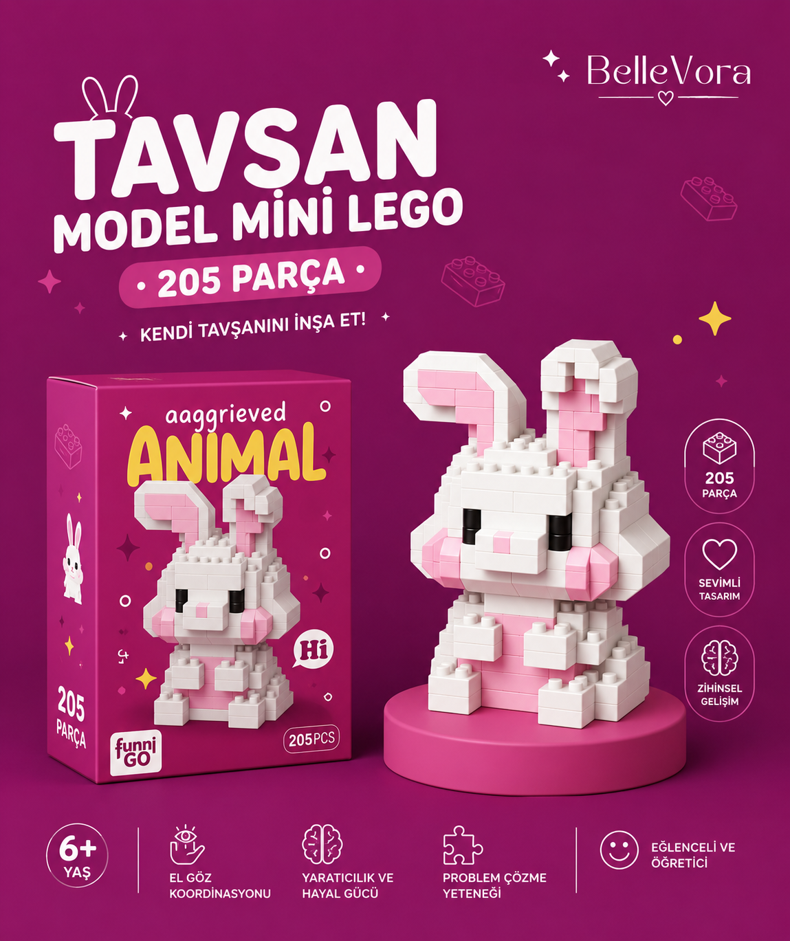 SEVİMLİ TAVŞAN MİNİ LEGO