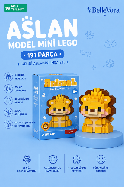 SEVİMLİ ASLAN MİNİ LEGO