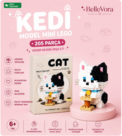 SEVİMLİ KEDİ MİNİ LEGO