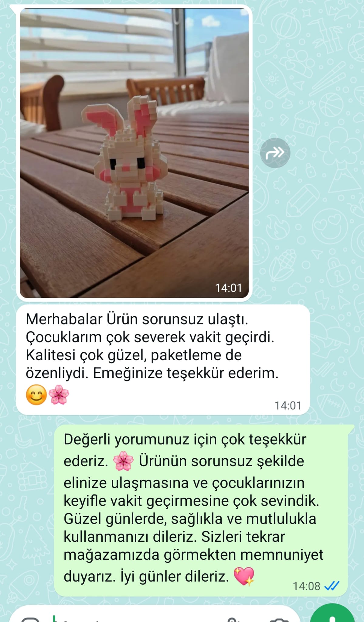 Müşterimiz Sümeyye hanım