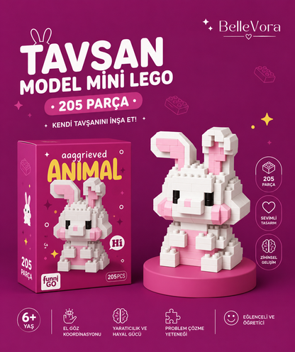 CUTE BUNNY🥕 (SEVİMLİ TAVŞAN) MİNİ LEGO