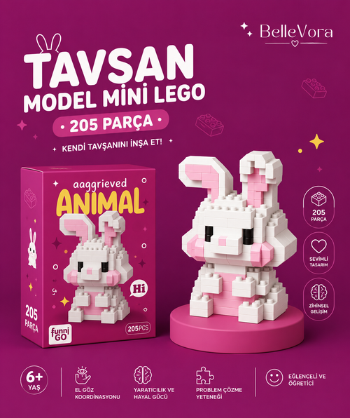 CUTE BUNNY🥕 (SEVİMLİ TAVŞAN) MİNİ LEGO