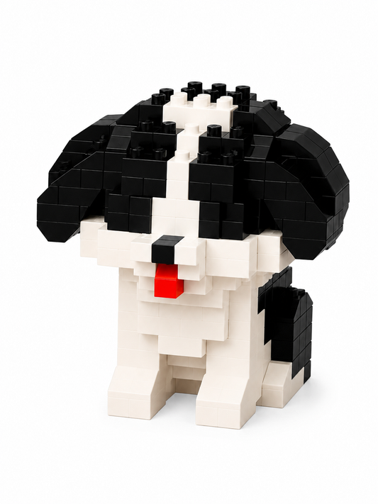 CUTE BLACK AND WHITE DOG🐕(SEVİMLİ SİYAH BEYAZ KÖPEK) MİNİ LEGO